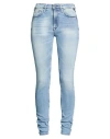 Replay Woman Jeans Blue Size 27w-32l Cotton, Elastane In Blue