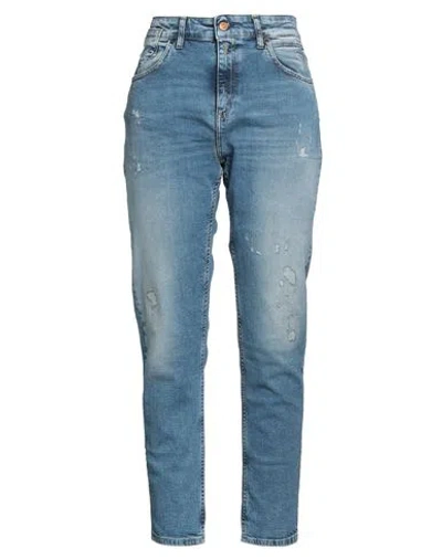 Replay Woman Jeans Blue Size 28w-28l Cotton, Elastane