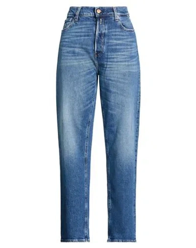 Replay Woman Jeans Blue Size 28w-30l Cotton, Elastane