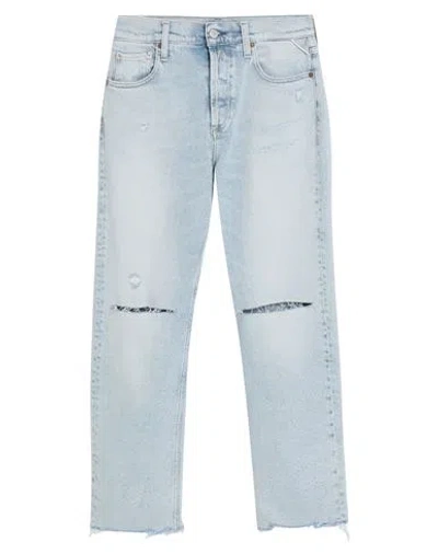Replay Woman Jeans Blue Size 29 Cotton, Polyester, Elastane