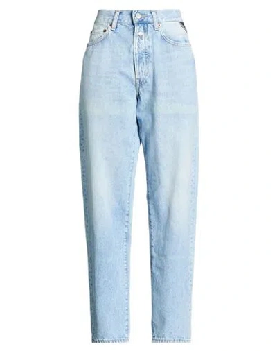 Replay Woman Jeans Blue Size 29w-30l Cotton