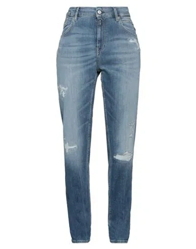 Replay Woman Jeans Blue Size 29w-30l Cotton, Elastane