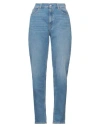 Replay Woman Jeans Blue Size 30w-30l Cotton, Elastane In Blue
