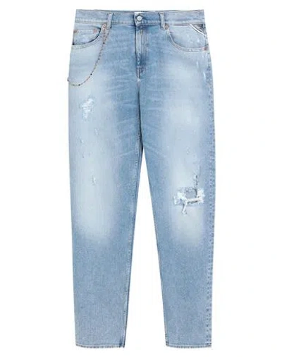 Replay Woman Jeans Blue Size 30w-30l Cotton, Elastane