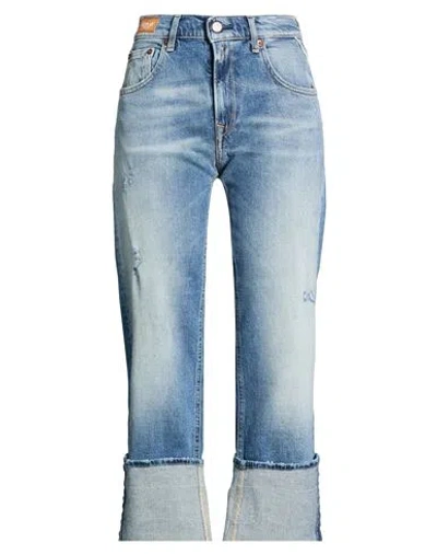 Replay Woman Jeans Blue Size 30w-32l Cotton, Elastane