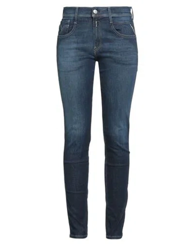 Replay Woman Jeans Blue Size 30w-32l Cotton, Polyester, Elastane