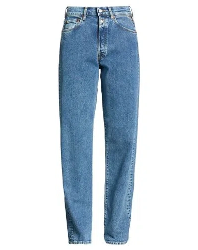 Replay Woman Jeans Blue Size 31w-30l Cotton, Elastane
