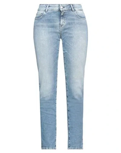 Replay Woman Jeans Blue Size 31w-30l Cotton, Elastane
