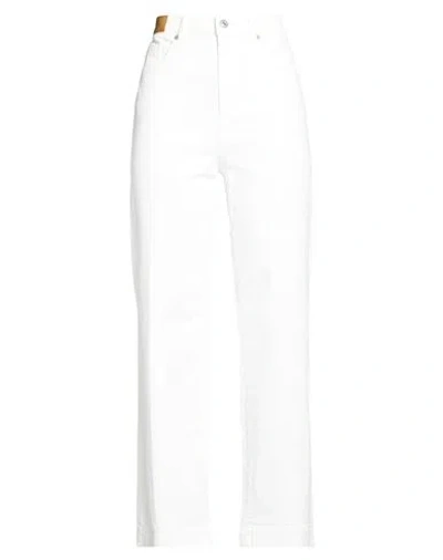 Replay Woman Jeans White Size 27w-30l Cotton, Elastane