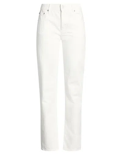 Replay Woman Jeans White Size 28w-32l Cotton