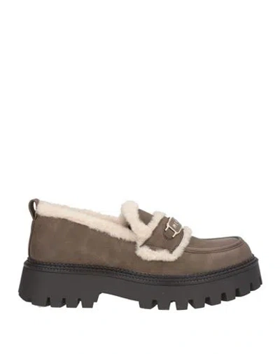 Replay Woman Loafers Brown Size 8 Synthetic Material