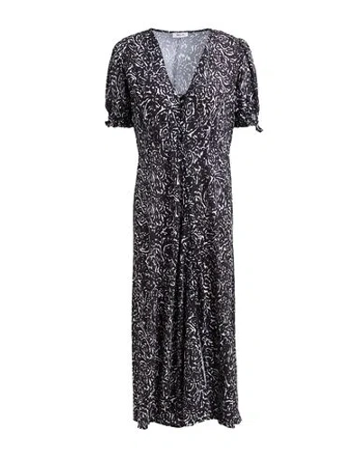 Replay Woman Midi Dress Black Size S Polyester
