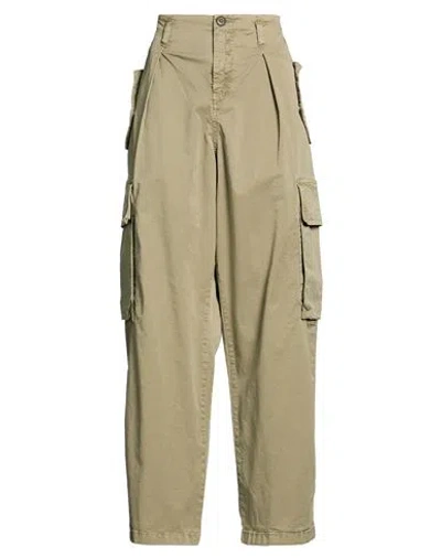 Replay Woman Pants Khaki Size 30 Cotton, Elastane In Sand