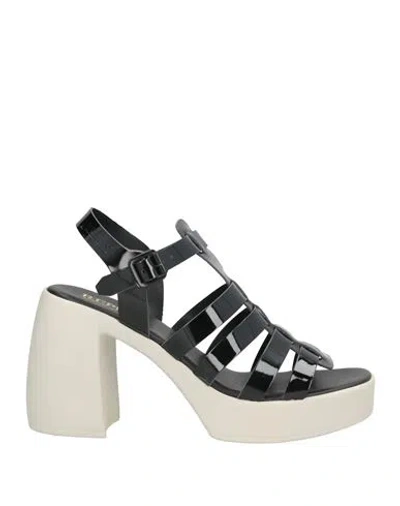 Replay Woman Sandals Black Size 10 Synthetisches Material