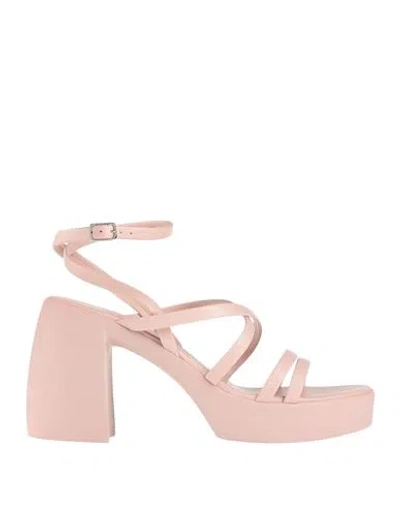 Replay Woman Sandals Light Pink Size 9 Synthetic Material