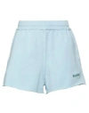 Replay Woman Shorts & Bermuda Shorts Sky Blue Size S Cotton In Blue