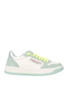 Replay Woman Sneakers Light Green Size 8.5 Leather, Textile Fibers In Green