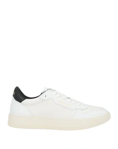 Replay Woman Sneakers White Size 8 Leather, Synthetic Material In Multi