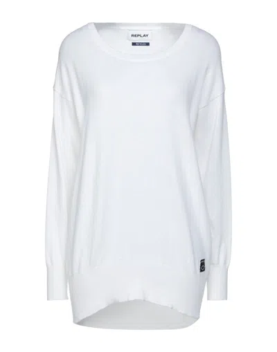 Replay Sweaters In Ivory