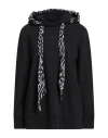 Replay Woman Sweatshirt Black Size Xs Cotton In Black