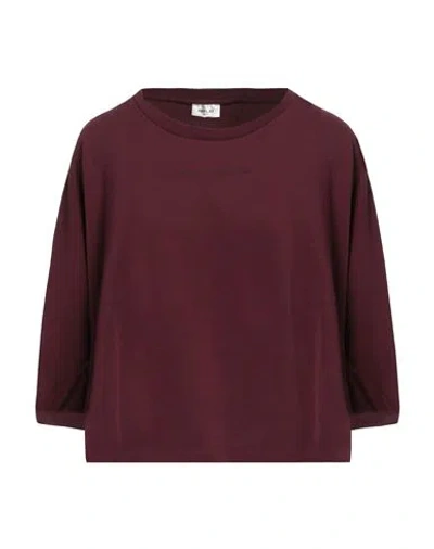 Replay Woman Sweatshirt Burgundy Size L Cotton In Red