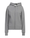 Replay Woman Sweatshirt Grey Size Xs Cotton In Grey