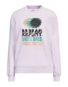Replay Woman Sweatshirt Lilac Size Xs Cotton In Purple