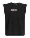 Replay Woman T-shirt Black Size L Cotton In Black