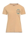 Replay Woman T-shirt Camel Size Xs Cotton In Beige