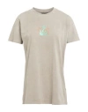 Replay Woman T-shirt Taupe Size S Cotton