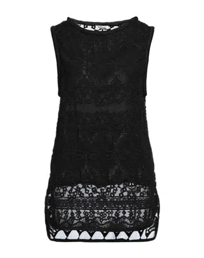 Replay Woman Top Black Size S Cotton, Lyocell