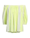Replay Woman Top Lime Green Size S Cotton In Green
