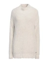 Replay Woman Turtleneck Off White Size L Polyamide, Polyester