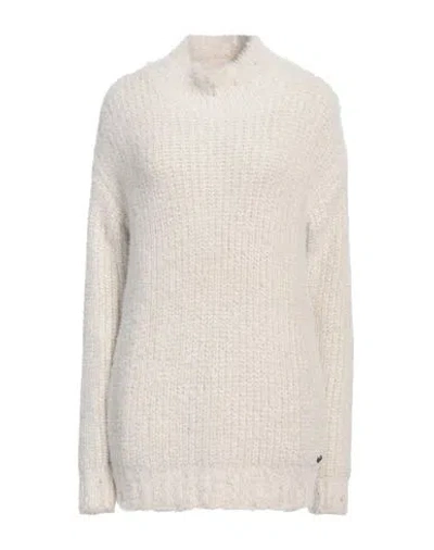 Replay Woman Turtleneck Off White Size L Polyamide, Polyester