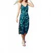 Replica Los Angeles Bubbles Intarsia Slip Midi Dress In Multicolor In Green
