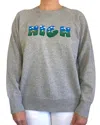 Replica Los Angeles High Long Sleeve Sweater In Shadow In Gray