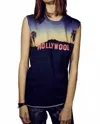 Replica Los Angeles Hollywood Muscle Tee In Black Multi In Multi
