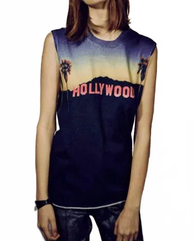 Replica Los Angeles Hollywood Muscle Tee In Black Multi