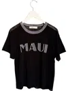 Replica Los Angeles Maui Boyfriend Tee In Black In Black