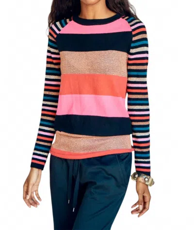 Replica Los Angeles Mixed Stripe Baseball Tee In Multicolor