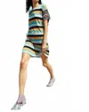 Replica Los Angeles Mixed Stripe Boyfriend T-shirt Dress In Multi In Multi