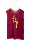 Replica Los Angeles Neon Bolt Muscle Tee In Burgundy In Burgundy