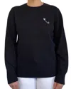 Replica Los Angeles Safety Pin Sweater In Black/white In Blue