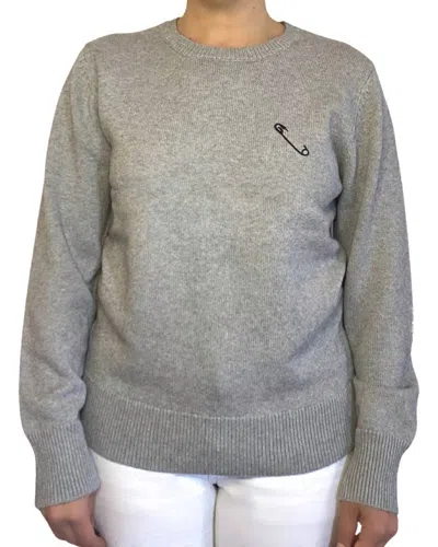 Replica Los Angeles Safety Pin Sweater In Shadow/black In Gray