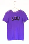 Replica Los Angeles Women's Lou Short Sleeve Tee In Purple In Purple