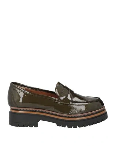 Repo Woman Loafers Military Green Size 8 Leather
