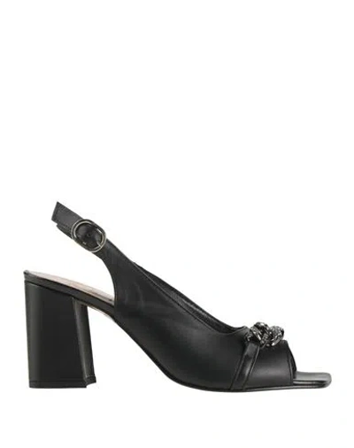 Repo Woman Sandals Black Size 10 Leather