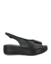 Repo Woman Sandals Black Size 5 Leather In Black