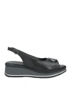 Repo Woman Sandals Black Size 7 Leather