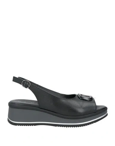 Repo Woman Sandals Black Size 7 Leather